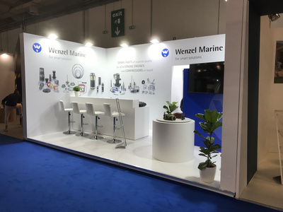 Messestand Wenzel Marine 2018, ©wenzelmarine Stand auf der Messe Posidonia, ©wenzelmarine